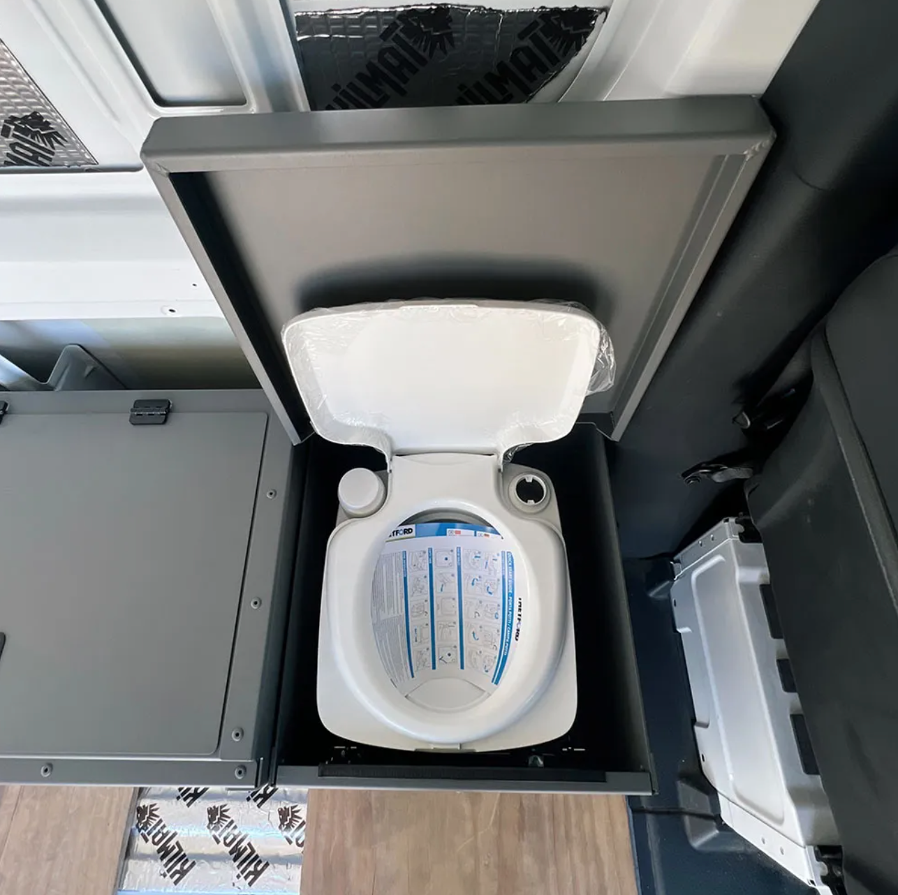 Camper Toilet / Storage Box, Extra seat Campervan / Caravan – GT